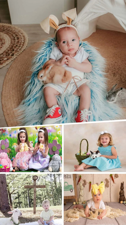 8 surprise easter and spring photoshoot backgrounds for girls in 2024