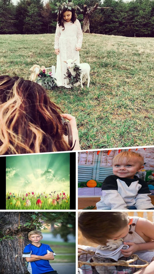 8 tending must have easter and spring photoshoot backdrops for children in 2024