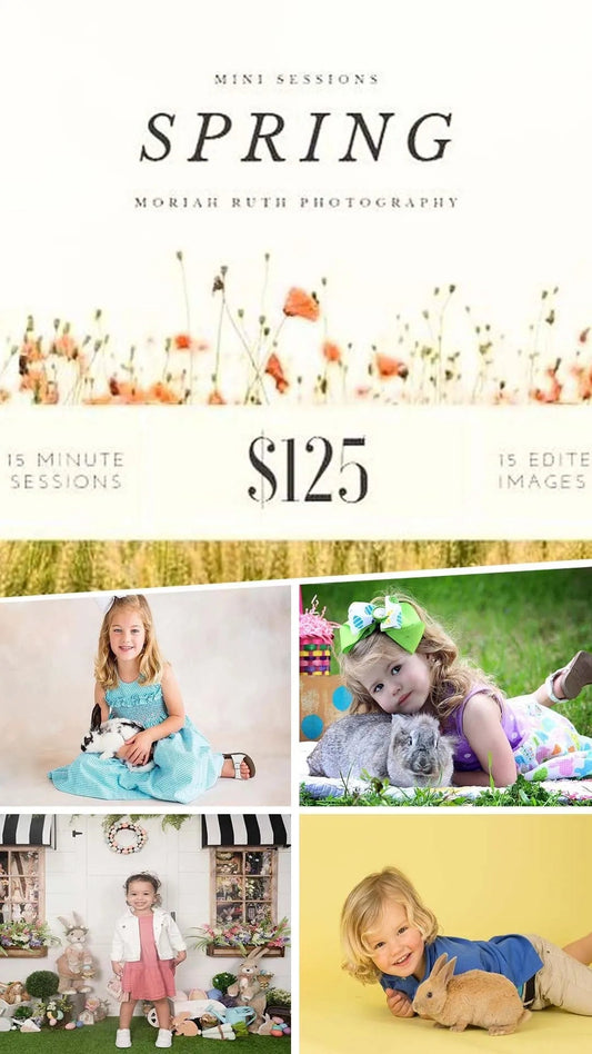 9 wonderful easter and spring mini session photoshoot ideas for toddlers in 2024