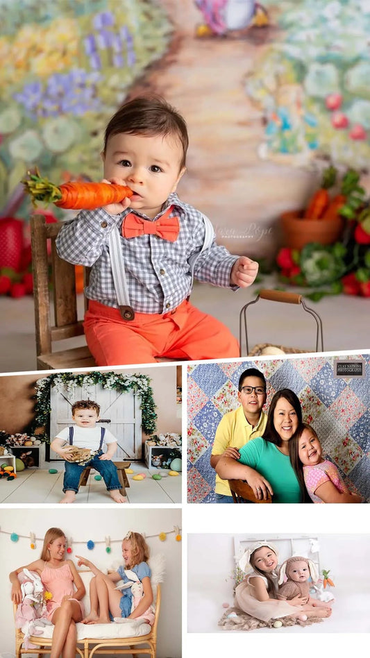 Easter Elegance: Vintage-inspired Toddler Portraits