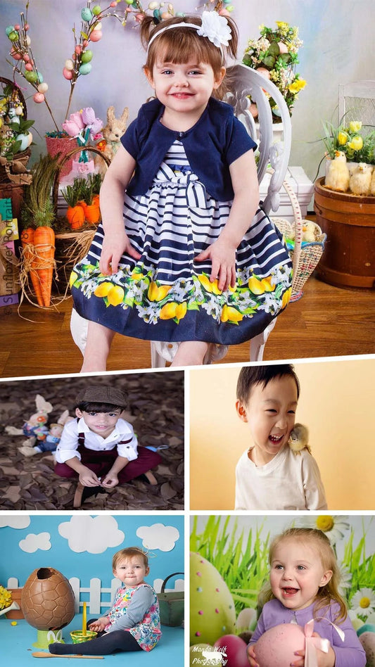 Easter Flashback: Toddler Photoshoots with a Vintage Flair
