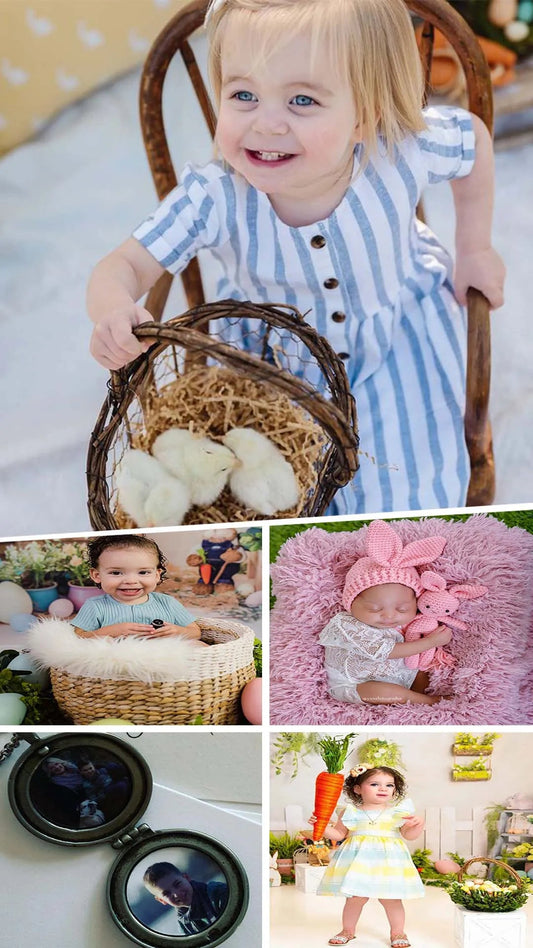 Easter Traditions: Preserving Memories with Vintage Toddler Photography
