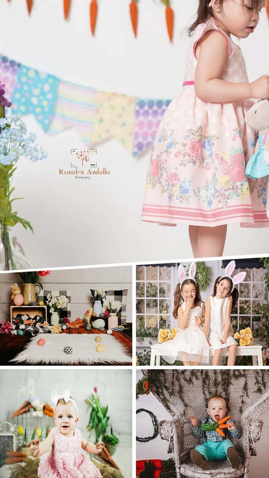 Spring Fling: A Vibrant Easter Photography Backdrop