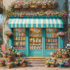 Gatsby Art Blue Candy Shop Photography Backdrop Gbsx-01364