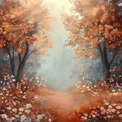 Gatsby Autumn Forest Path Photography Backdrop Gbsx-01163