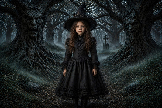 Gatsby Creepy Evil Forest Trees Photography Backdrop GB_01304