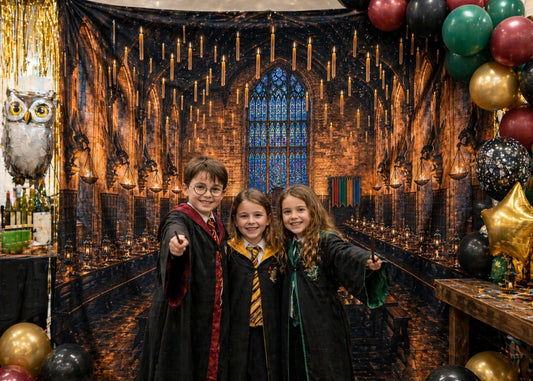 Gatsby Magical Wizard Hall Photography Party Backdrop GB_01310