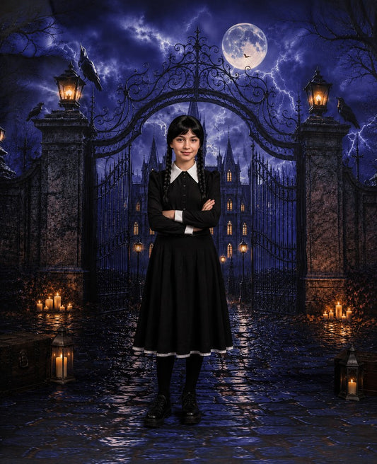 Gatsby Gothic Academy Castle Photography Party Backdrop GB_01317