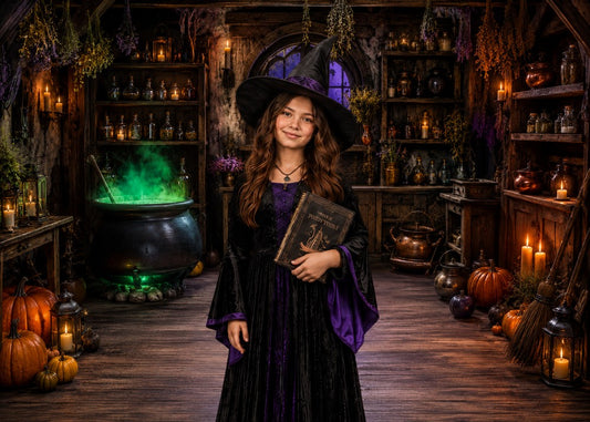 Gatsby Rustic Witch Cottage Photography Party Backdrop GB_01328