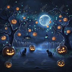 Gatsby Halloween Divine Spooky Tree Photography Backdrop Gbsx-01165