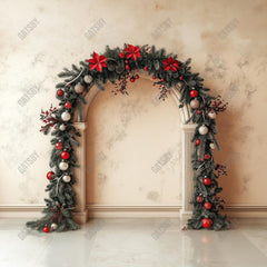 Gatsby Merry Christmas Arched Wall Photography Backdrop Gbsx-01109