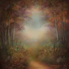 Gatsby Mysterious Enchanting Autumn Forest Photography Backdrop Gbsx-01209