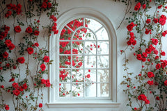 Gatsby Spring Valentine Flower Window Wall Photography Backdrop Gbsx-01312