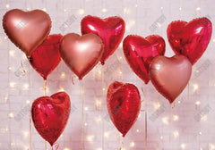 Gatsby Valentine Day Love Heart Balloons Wall Photography Backdrop Gbsx-01260
