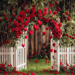 Gatsby Valentine Garden Rose Flower Arch Photography Backdrop Gbsx-01282