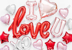 Gatsby Valentine I Love You Balloons Photography Backdrop Gbsx-01235