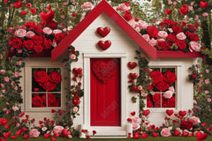 Gatsby Valentine Love Flower Cottage Photography Backdrop Gbsx-01430
