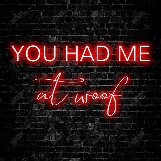 Gatsby Valentine Pet You Had Me At Woof Photography Backdrop Gbsx-01293