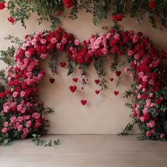 Gatsby Valentine Pink Floral Arch Photography Backdrop Gbsx-01423