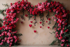 Gatsby Valentine Pink Floral Arch Photography Backdrop Gbsx-01423