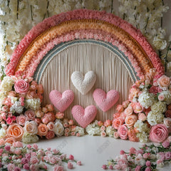 Gatsby Valentine Rainbow Romance Boho Photography Backdrop Gbsx-01354