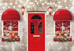 Gatsby Valentine Red Shop Door Photography Backdrop Gbsx-01267