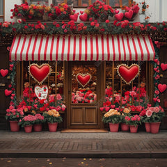 Gatsby Valentine'S Day Flower Shop Photography Backdrop Gbsx-01231