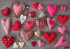 Gatsby Valentine Vintage Wooden Rustic Hearts Photography Backdrop Gbsx-01239