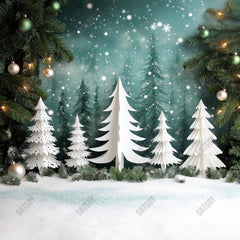 Gatsby Winter Frosted Forest Photography Backdrop Gbsx-01137