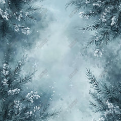 Gatsby Winter Snowy Spruce Art Photography Backdrop Gbsx-01213