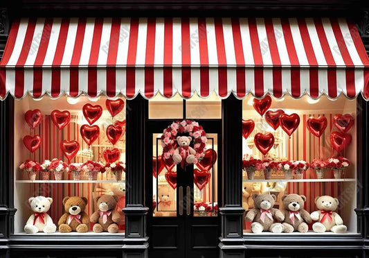 My Beary First Valentine Backdrop