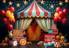 Circus Theme Photo Backdrop - Gatsby Backdrop