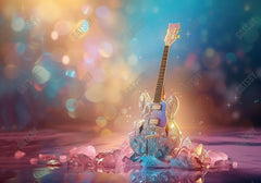 Colorful Crystal Guitar Stage Backdrop - Gatsby Backdrop