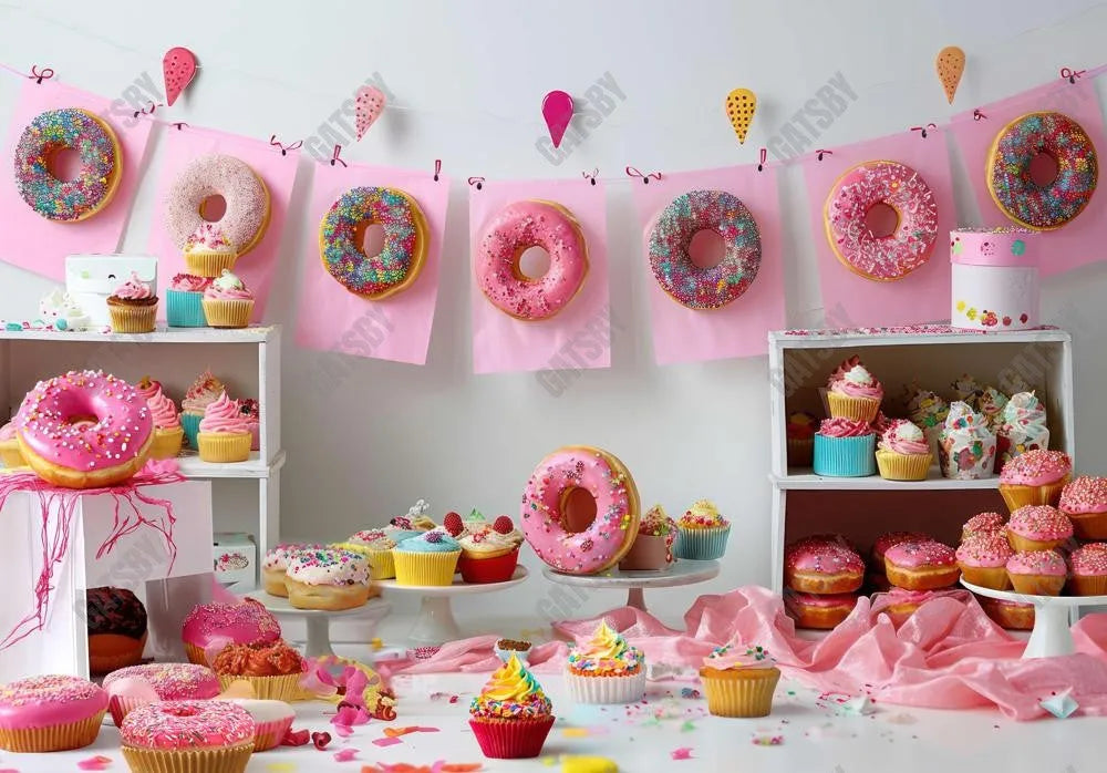 Donut Sprinkles Sweet Backdrop - Gatsby Backdrop