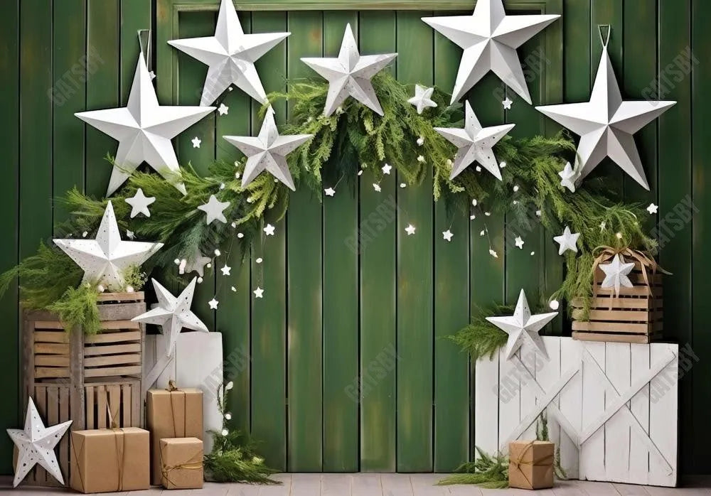 Evergreen Christmas Holiday Backdrop - Gatsby Backdrop