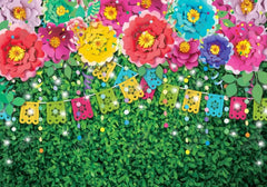 Fiesta Mexican Floral Photography Backdrop GBSX-99777 - Gatsby Backdrop