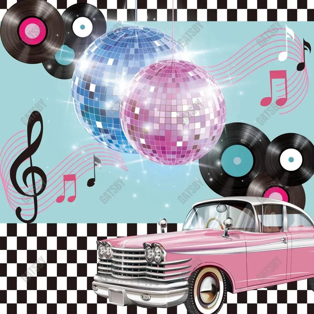 Gatsby 1950S Rock N Roll Diner Photography Backdrop Gbsx-00532 - Gatsby Backdrop