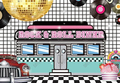 Gatsby 1950S Rock N Roll Diner Photography Backdrop Gbsx-00533 - Gatsby Backdrop