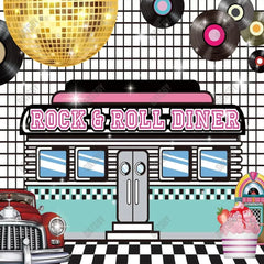 Gatsby 1950S Rock N Roll Diner Photography Backdrop Gbsx-00533 - Gatsby Backdrop
