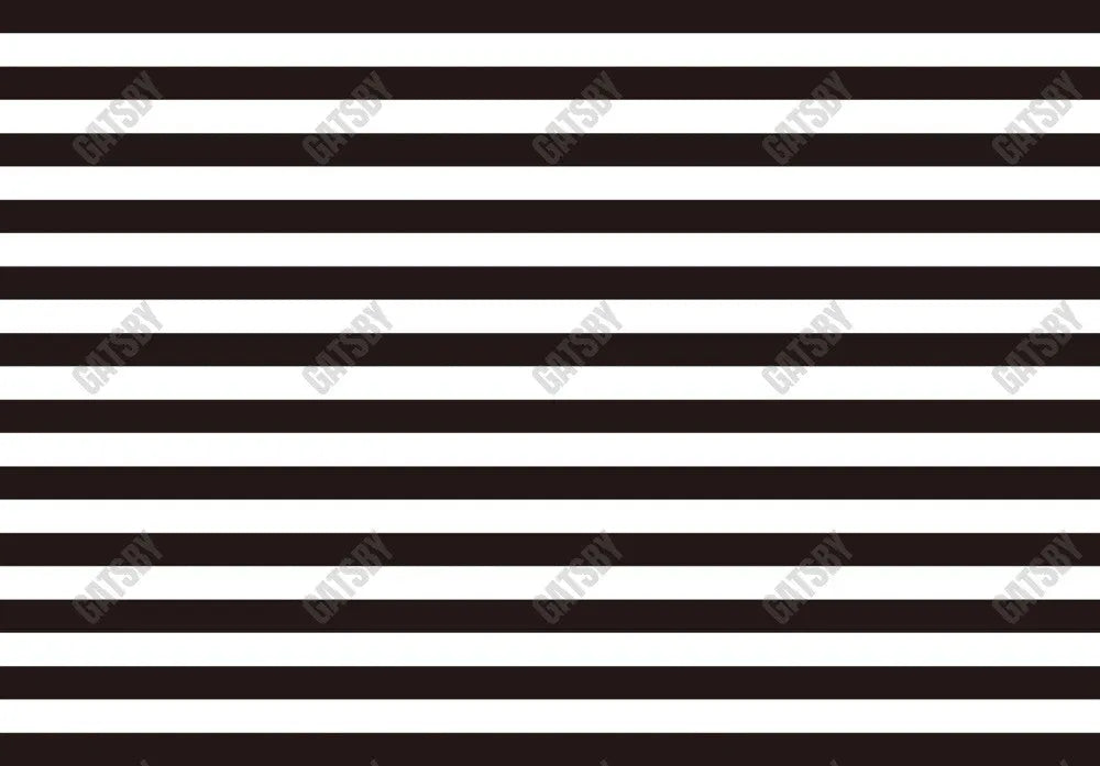 Gatsby Black And White Stripe Photography Backdrop Gbsx-00235 - Gatsby Backdrop