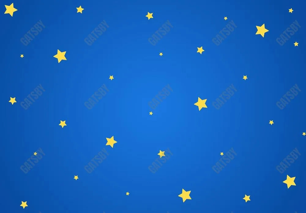 Gatsby Blue Stars Wall Photography Backdrop Gbsx-00692 - Gatsby Backdrop