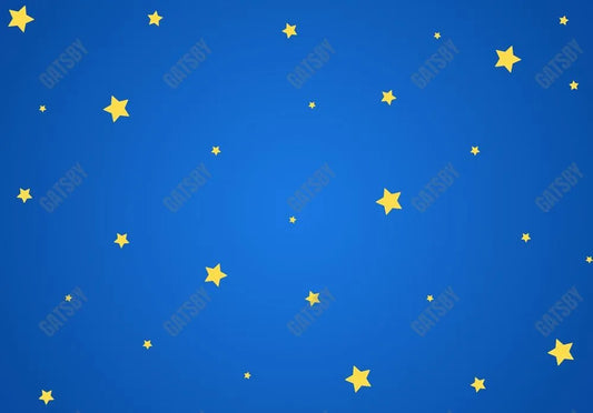 Gatsby Blue Stars Wall Photography Backdrop Gbsx-00692 - Gatsby Backdrop