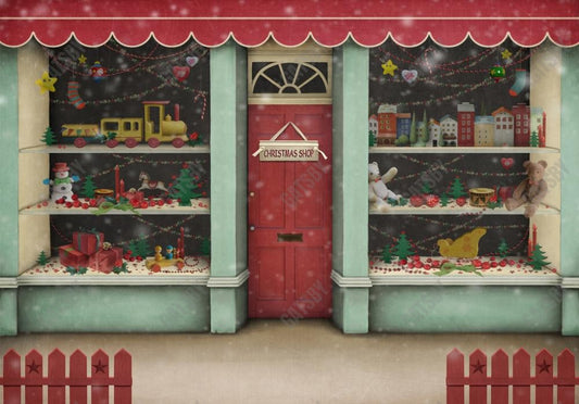 Gatsby Christmas Shop Photography Backdrop Gbsx-00722 - Gatsby Backdrop