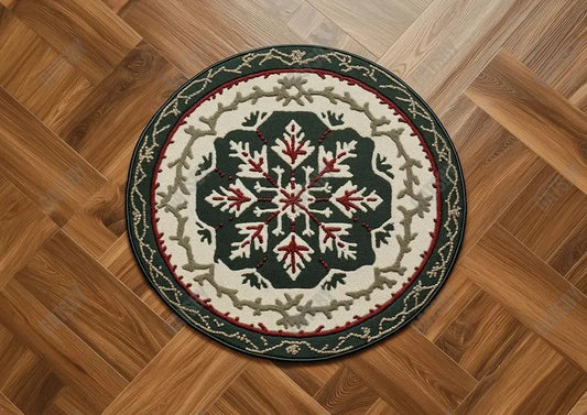 Gatsby Christmas Snowflake Rug Photography Backdrop Gbsx-01007 - Gatsby Backdrop