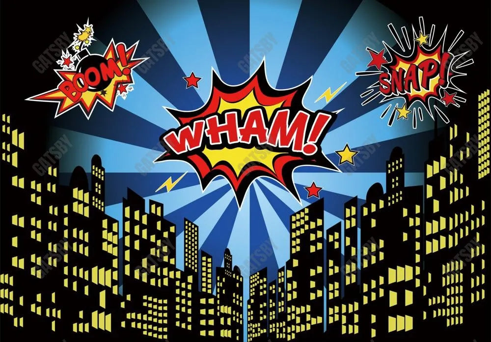 Gatsby Cityscape Night Photography Backdrop Gbsx-00484 - Gatsby Backdrop