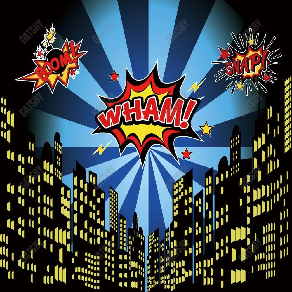 Gatsby Cityscape Night Photography Backdrop Gbsx-00484 - Gatsby Backdrop