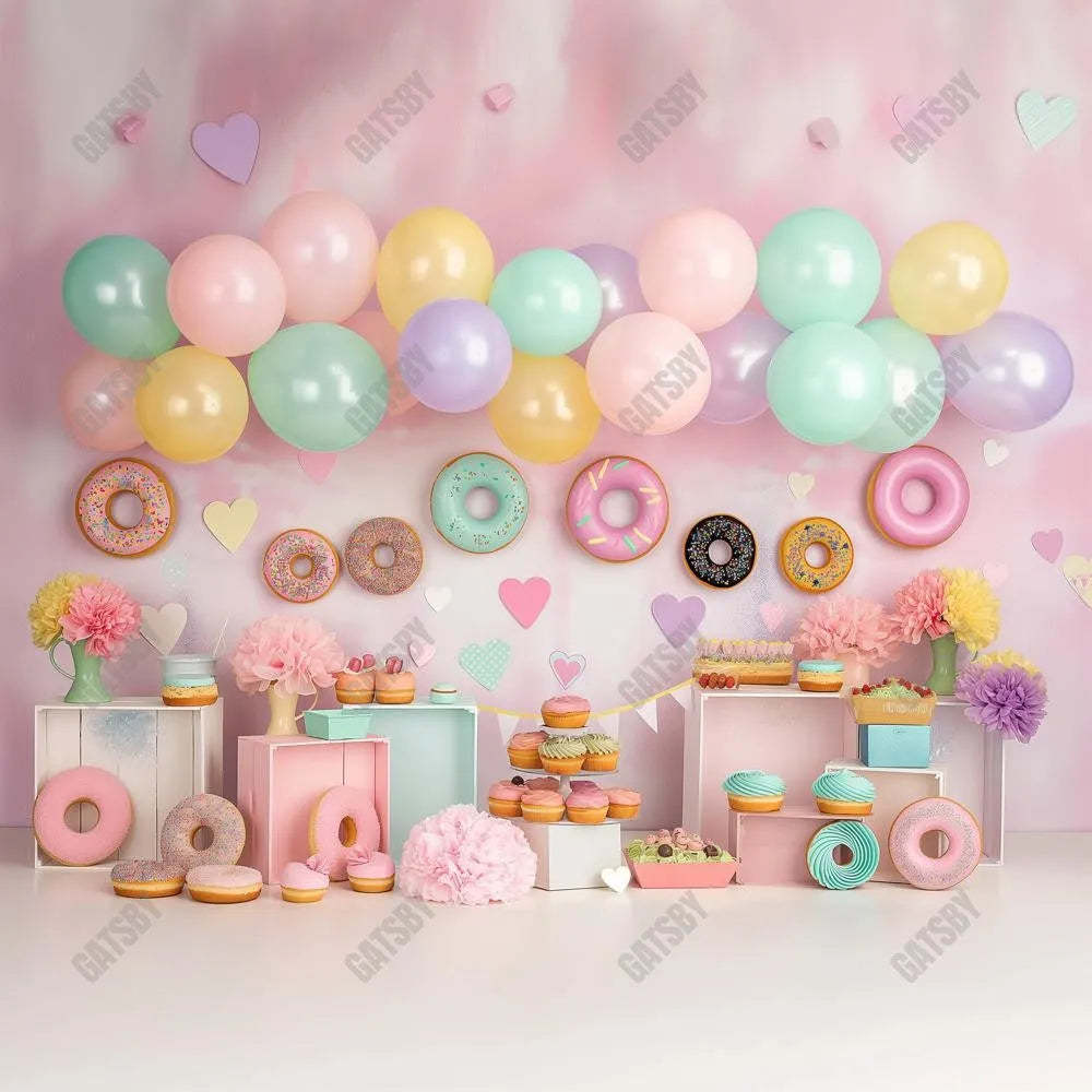 Gatsby Donut Grow Up Photography Backdrop Gbsx-00469 - Gatsby Backdrop