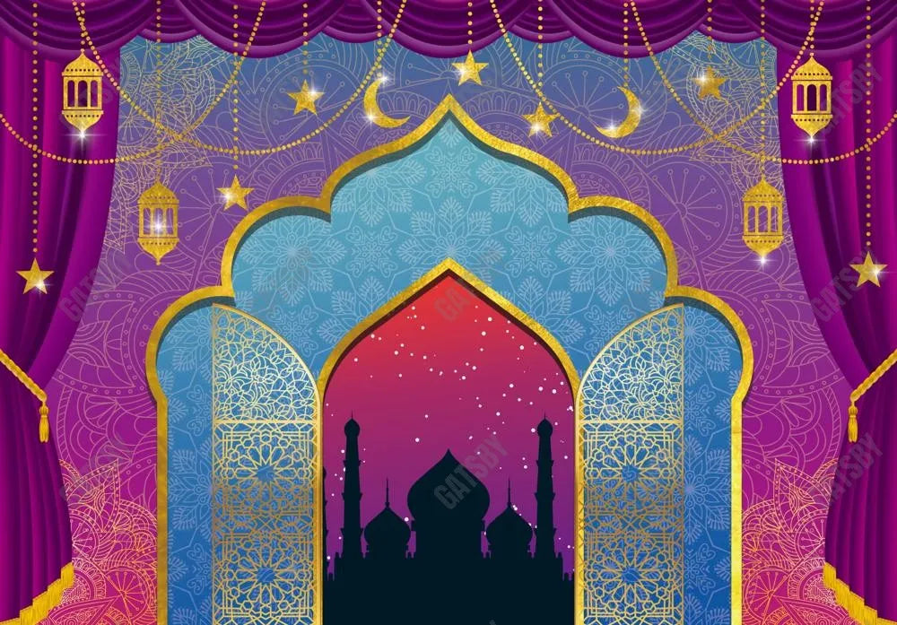Gatsby India Arabian Nights Moroccan Photography Backdrop Gbsx-00825 - Gatsby Backdrop
