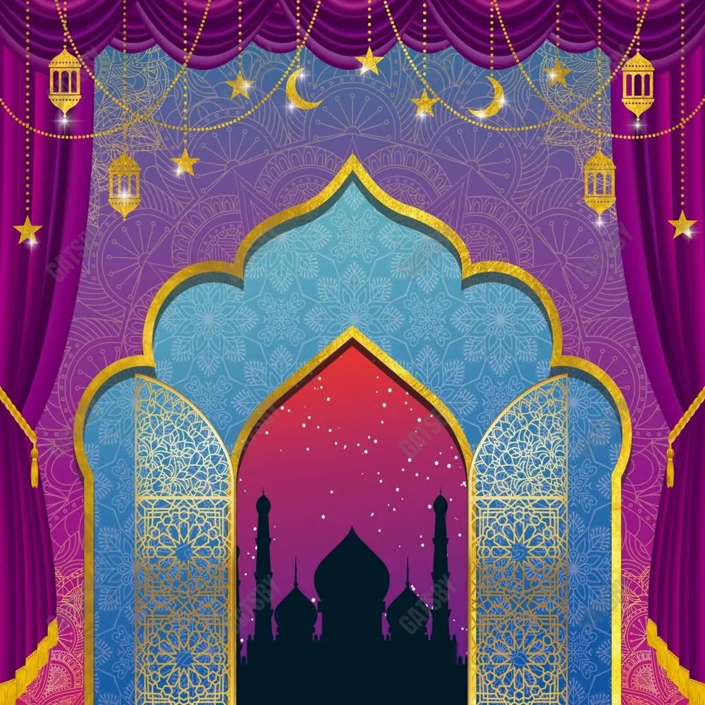 Gatsby India Arabian Nights Moroccan Photography Backdrop Gbsx-00825 - Gatsby Backdrop