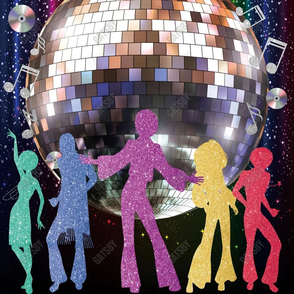 Gatsby Let'S Crazy Disco Party Photography Backdrop Gbsx-00534 - Gatsby Backdrop